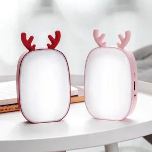 پاوربانک و چراغ خواب طرح گوزن مدل Deer ظرفیت 1200 میلی آمپر ساعت