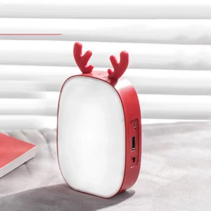 پاوربانک و چراغ خواب طرح گوزن مدل Deer ظرفیت 1200 میلی آمپر ساعت