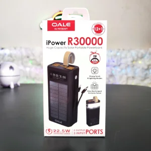 پاوربانک 22.5 وات مدل i power ظرفیت R30000  خورشیدی