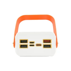 پاوربانک خورشیدی 66 وات بوکسو مدل PB-07 ظرفیت 30000 میلی‌آمپر ساعت به همراه 2 عدد کابل USB-C و Lightning