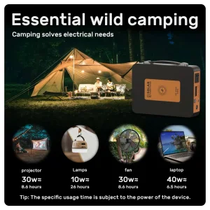 پاوراستیشن بیسیم 300 وات فونمی مدل portable power supply ظرفیت 60000 میلی آمپر ساعت