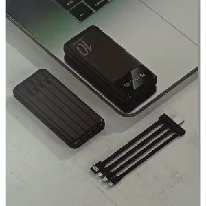 پاوربانک 5 وات مدل N-33 ظرفیت 10000 میلی‌آمپرساعت به همراه یک عدد کابل USB-C