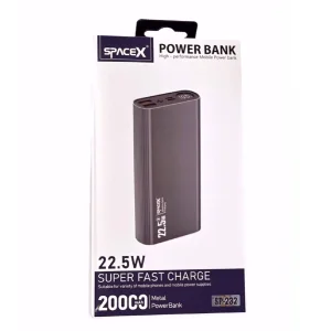 پاوربانک اسپیس ایکس مدل SP-232 ظرفیت 20000 میلی آمپر ساعت