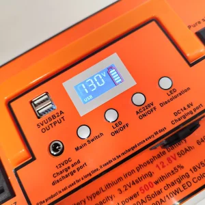 پاور استیشن 500 وات مدل 220v ظرفیت 500000 میلی آمپر ساعت
