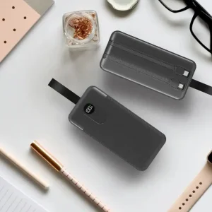 پاوربانک پرودو مدل Integrated Cables ظرفیت 50000 میلی آمپر بر ساعت
