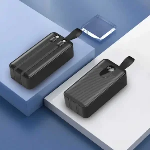 پاوربانک پرودو مدل Integrated Cables ظرفیت 50000 میلی آمپر بر ساعت