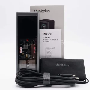 پاوربانک ۱۴۰ وات لنوو مدل ThinkPlus Fluxo SLPB20140 ظرفیت ۲۰ هزار میلی‌آمپرساعت به همراه ۱ عدد کابل USB-C