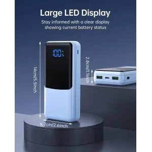 پاوربانک 30 وات مدل P300 ظرفیت 27000 میلی‌آمپرساعت به همراه کابل USB-C