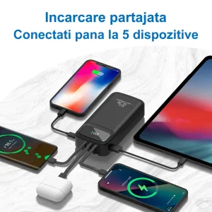 پاوربانک 22.5 وات مدل K8 ظرفیت 20000 میلی‌آمپرساعت