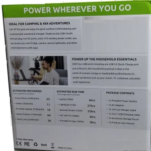 پاور استیشن 300 وات گیزو مدل gps300 ظرفیت 80000 میلی آمپرساعت