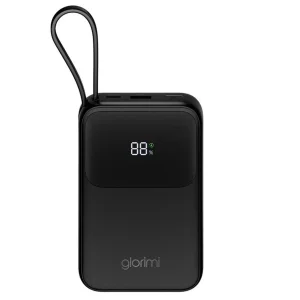 پاوربانک 45 وات گلوریمی مدل ACTIVECORE ظرفیت 20000 میلی‌آمپرساعت به همراه دو کابل USB-C و لایتنینگ