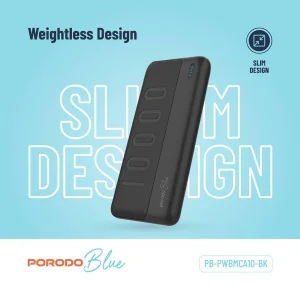 پاوربانک پرودو مدل SLIM POWER ظرفیت 10000 میلی آمپر ساعت