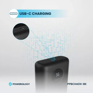 پاوربانک 20 وات پاورلوژی مدل Ultra Compact PPBCHA04 ظرفیت 10000 میلی‌آمپرساعت