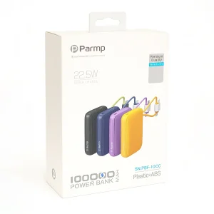 پاوربانک پارمپ مدل PBF-10CC 22.5W ظرفیت  10000 میلی آمپر ساعت