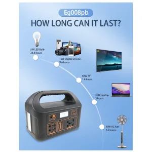 پاوراستیشن 150 وات مدل EG-008pb  ظرفیت 40000 میلی‌آمپرساعت