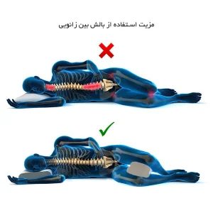 بالش طبی کاوا ماسک مدل بین زانویی کد Pillow A2