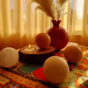 سنگ نمک ماساژ مدل گوی 3 بسته 3 عددی