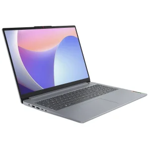 لپ‌تاپ لنوو مدل IdeaPad Slim 3 15IRU8 با پردازنده Core i7-13620H، رم LDDR5 16GB با فرکانس 4800MHz، حافظه SSD با ظرفیت 512GB، نمایشگر 15.6 اینچ IPS با وضوح Full HD