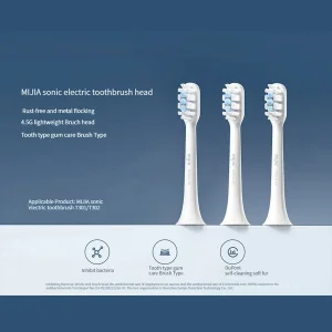 سری یدک مسواک برقی میجیا مدل Mia Sonic Electric Toothbrush Head T301/T302 بسته سه عددی