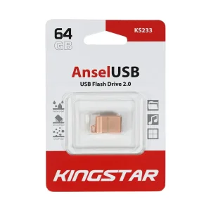 فلش مموری کینگ استار مدل KS233 ظرفیت 64 گیگابایت با رابط USB 2.0