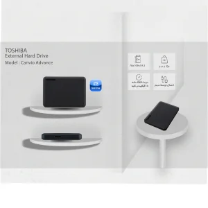 هارد اکسترنال توشیبا مدل Canvio Advance ظرفیت 4 ترابایت دارای رابط USB Type-A