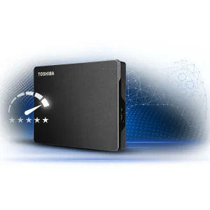 هارد اکسترنال توشیبا مدل Canvio Gaming ظرفیت دو ترابایت دارای رابط USB Type-A 3.2