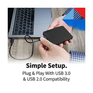 هارد اکسترنال توشیبا مدل Canvio Basics ظرفیت دو ترابایت دارای رابط USB Type-A 3.0