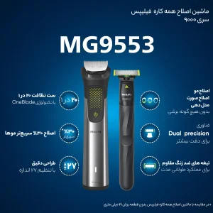 ماشین اصلاح موی سر و صورت فیلیپس مدل MG9553/15