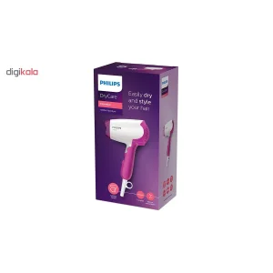 سشوار مسافرتی 1400 وات فیلیپس مدل BHD003، موتور DC، وزن 350 گرم، با ویژگی صاف‌کنندگی، حجم‌دهندگی