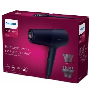 سشوار حرفه‌ای 2300 وات فیلیپس مدل BHD510، موتور DC، وزن 330 گرم، المنت سرامیک تورمالین، دارای سری دیسپانسر، متمرکز‌کننده باریک با ویژگی صاف‌کنندگی، با قابلیت فناوری تولید یون
