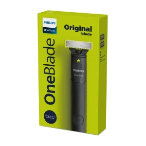 ماشین اصلاح موی صورت فیلیپس مدل QP1424.10 شارژی با تکنولوژی OneBlade، ضدآب، قابل استفاده خشک و مرطوب، تیغه استیل ضد زنگ، اصلاح صفر زن، دارای دو شانه 1 و 3 میلی‌متری، شارژ USB با 30 دقیقه استفاده مداوم