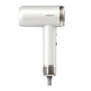 سشوار حرفه‌ای هیسکا مدل H5256 با موتور BLDC 110,000 دور در دقیقه، توان 1800 وات، فناوری یون منفی، کنترل هوشمند دما، تنظیمات چهار حالته دما و دو سرعته سرعت، همراه با سری متمرکزکننده هوا، وزن 360 گرم، کابل 2.5 متری