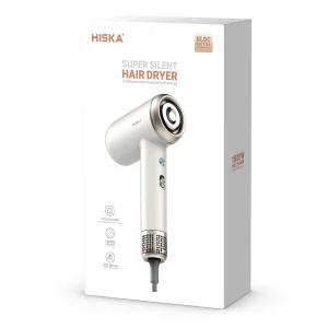 سشوار حرفه‌ای هیسکا مدل H5256 با موتور BLDC 110,000 دور در دقیقه، توان 1800 وات، فناوری یون منفی، کنترل هوشمند دما، تنظیمات چهار حالته دما و دو سرعته سرعت، همراه با سری متمرکزکننده هوا، وزن 360 گرم، کابل 2.5 متری