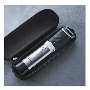 ماشین اصلاح موی صورت فیلیپس مدل BT9810/13 با تیغه استیل ضدزنگ، فناوری PowerAdapt Sensor، استفاده خشک و مرطوب، ضد آب، شانه فلزی قابل تنظیم، باتری لیتیوم یونی با شارژ سریع 60 دقیقه و زمان استفاده 120 دقیقه، طراحی ارگونومیک و منبع انرژی برق و باتری