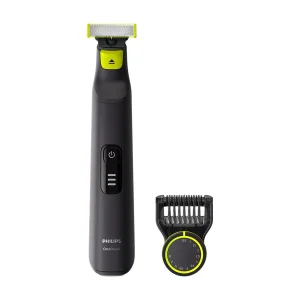 ماشین اصلاح موی صورت فیلیپس مدل QP6530/23 با تیغه استیل ضدزنگ، خط زن و صفرزن، ضدآب، استفاده خشک و مرطوب، شانه اصلاح مدرج 12 درجه (0.5 تا 9 میلی‌متر)، شارژ 1 ساعته برای 90 دقیقه استفاده و طراحی ارگونومیک