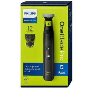 ماشین اصلاح موی صورت فیلیپس مدل QP6530/23 با تیغه استیل ضدزنگ، خط زن و صفرزن، ضدآب، استفاده خشک و مرطوب، شانه اصلاح مدرج 12 درجه (0.5 تا 9 میلی‌متر)، شارژ 1 ساعته برای 90 دقیقه استفاده و طراحی ارگونومیک
