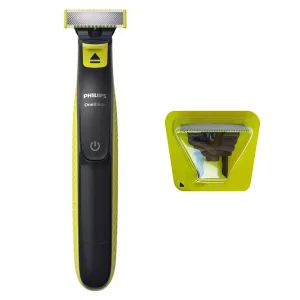 ماشین اصلاح موی صورت و بدن فیلیپس مدل OneBlade QP2724 با تیغه کربن استیل، قابلیت استفاده خشک و مرطوب، شارژ با کابل USB و اصلاح دقیق تا 0.2 میلی‌متر