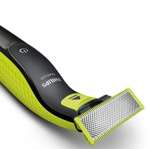 ماشین اصلاح موی صورت و بدن فیلیپس مدل OneBlade QP2724 با تیغه کربن استیل، قابلیت استفاده خشک و مرطوب، شارژ با کابل USB و اصلاح دقیق تا 0.2 میلی‌متر