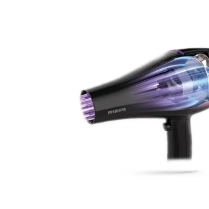 سشوار حرفه‌ای 2200 وات فیلیپس مدل Advanced 2200w، موتور AC، وزن 400 گرم، المنت تیتانیوم، دارای سری دیسپانسر، متمرکز‌کننده پهن با ویژگی صاف‌کنندگی، حجم‌دهندگی، با قابلیت فناوری تولید یون