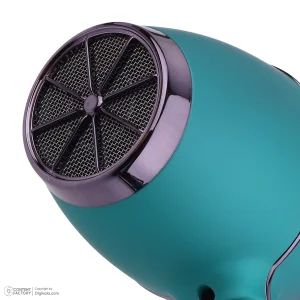 سشوار حرفه‌ای هیسکا مدل H5252 با موتور AC پرقدرت 2100 وات، تنظیم دما و سرعت در سه حالت، تکنولوژی آیونیک، دکمه باد سرد، سری حجم‌دهنده و کابل 3 متری