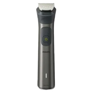 ماشین اصلاح موی صورت فیلیپس مدل MG7920 با باتری 1200 میلی‌آمپر، تیغه تریم، ضد آب و قابل استفاده زیر دوش، شارژ سریع USB و طراحی ارگونومیک با شانه قابل تنظیم دستی