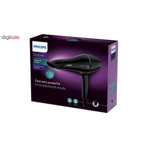 سشوار حرفه‌ای 2100 وات فیلیپس مدل BHD272، موتور AC، وزن 780 گرم، دارای سری دیسپانسر با ویژگی صاف‌کنندگی، حجم‌دهندگی، با قابلیت باد سرد