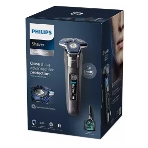 ماشین اصلاح موی صورت فیلیپس مدل S7887/55 با سه تیغه پلاتینیوم، اصلاح چرخشی با شماره صفر، باتری 1500mAh، شارژ سریع 5 دقیقه‌ای، نمایشگر دیجیتال و ضدآب مناسب استفاده زیر دوش