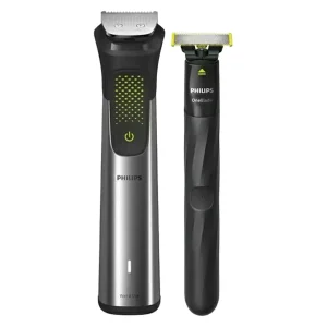 ماشین اصلاح موی سر و صورت فیلیپس مدل MG9553 با 45 تیغه، باتری 1200mAh، شارژ سریع USB، طراحی ارگونومیک، ضدآب برای استفاده زیر دوش و شانه قابل تنظیم دستی