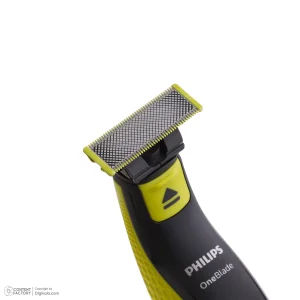 ماشین اصلاح موی صورت فیلیپس مدل QP2724/10 با قابلیت استفاده خشک و مرطوب، ضدآب، تیغه استیل ضدزنگ کربن ضدحساسیت، سیستم محافظت دوگانه، سه شانه 1، 3 و 5 میلی‌متری، شارژ 8 ساعت و عمر تیغه 4 ماه
