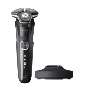 ماشین اصلاح موی صورت فیلیپس مدل S5898 با تکنولوژی Skin IQ و سنسور Power Adapt، ضد آب، تیغه استیل پیشرفته خودتیزشونده، شارژ سریع 5 دقیقه‌ای، مدت استفاده 60 دقیقه، دارای خط زن، استند و کیف نگهداری