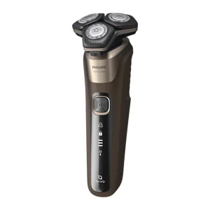 ماشین اصلاح موی صورت فیلیپس مدل S5898 با تکنولوژی Skin IQ و سنسور Power Adapt، ضد آب، تیغه استیل پیشرفته خودتیزشونده، شارژ سریع 5 دقیقه‌ای، مدت استفاده 60 دقیقه، دارای خط زن، استند و کیف نگهداری