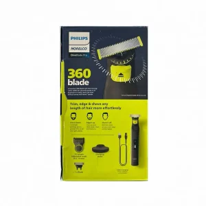 ماشین اصلاح موی صورت شارژی فیلیپس مدل وام بلید 6507/70، صفرزن، تیغه استیل ضد زنگ، ضد آب، قابل استفاده زیر دوش، تیغه اضافه قابل تعویض