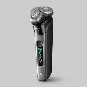 ماشین اصلاح موی صورت شارژی فیلیپس مدل X9002/05 با تیغه استیل ضد زنگ، ضد آب و قابل استفاده خشک و مرطوب، طراحی ارگونومیک، باتری لیتیوم یون با شارژ سریع 60 دقیقه، نمایشگر میزان شارژ و قابلیت اصلاح با شماره صفر