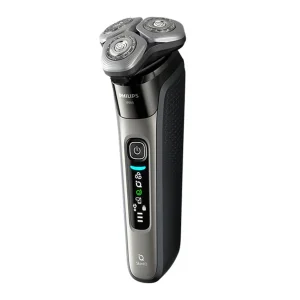 ماشین اصلاح موی صورت شارژی فیلیپس مدل X9002/05 با تیغه استیل ضد زنگ، ضد آب و قابل استفاده خشک و مرطوب، طراحی ارگونومیک، باتری لیتیوم یون با شارژ سریع 60 دقیقه، نمایشگر میزان شارژ و قابلیت اصلاح با شماره صفر